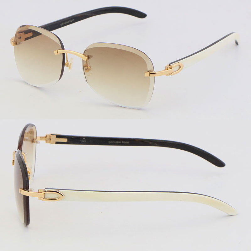 New Metal Rimless White Inside Black Buffalo Horn Sunglasses T8200847 Unisex Limited edition Good Quality Glasses Diamond cut Glasses Man Woman Frames Size:61-18-140
New Metal Rimless White Inside Black Buffalo Horn Sunglasses T8200847 Unisex Limited edition Good Quality Glasses Diamond cut Glasses Man Woman Frames Size:61-18-140