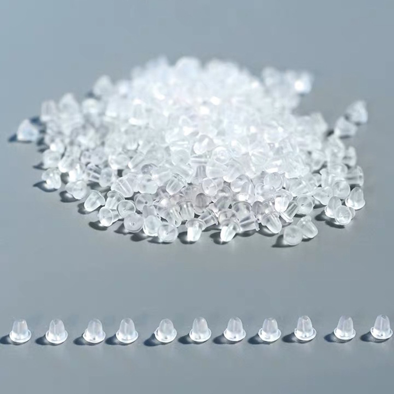 100pcs/300Pcs/1000Pcs Soft Rubber 4x4mm Earring Back Stopper For Stud Earrings DIY Jewelry Making Earring Findings Accessories