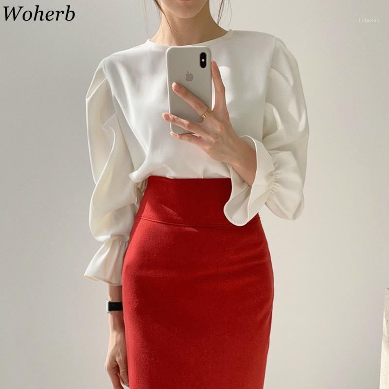 Woherb Elegant Solid Blouse Women Pleated Long Lantern Sleeve Office Lady Shirt Women' Blouses & Shirts, Black
Woherb Elegant Solid Blouse Women Pleated Long Lantern Sleeve Office Lady Shirt Women' Blouses & Shirts, Black
