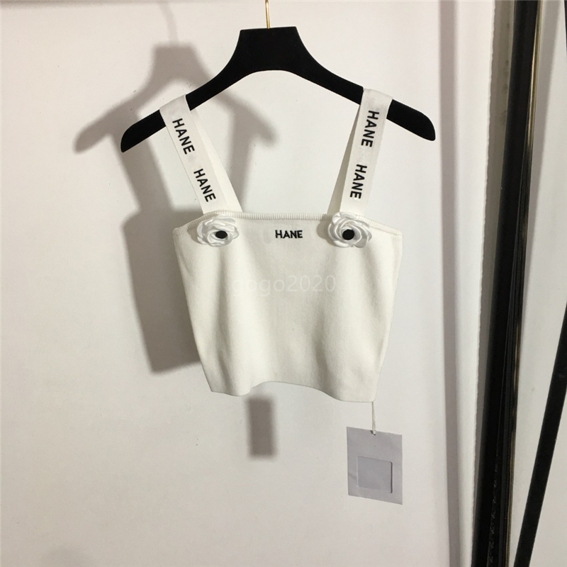 2022 womens summer knit tee designer tops with letter embroidery milan runway slash neck cotton designer crop top t-shirt clothing high end pullovers camisole, White
2022 womens summer knit tee designer tops with letter embroidery milan runway slash neck cotton designer crop top t-shirt clothing high end pullovers camisole, White