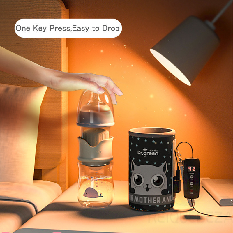 USB Baby Milk Bottle Warmer Glass/ PPSU /Tritan Bottle Heat Keeper Drop Resistant Constant Temperature Quick Flush Water Thermal 220512