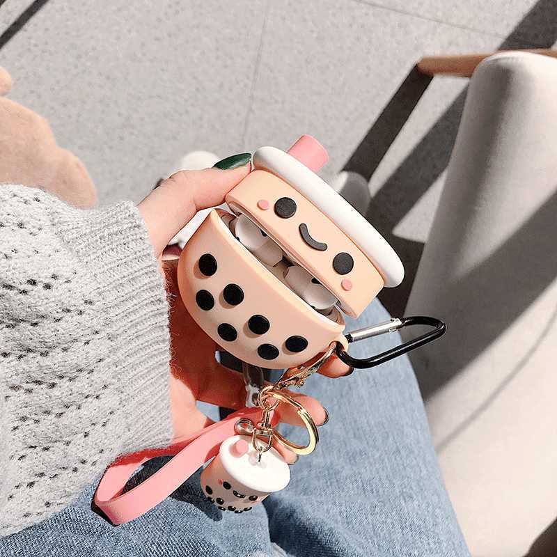3D Boba Tea Silicone Case for Apple Airpods 3 new/2/1 Case Bluetooth earphone protective cover for Air pods Pro Cases soft capa
3D Boba Tea Silicone Case for Apple Airpods 3 new/2/1 Case Bluetooth earphone protective cover for Air pods Pro Cases soft capa