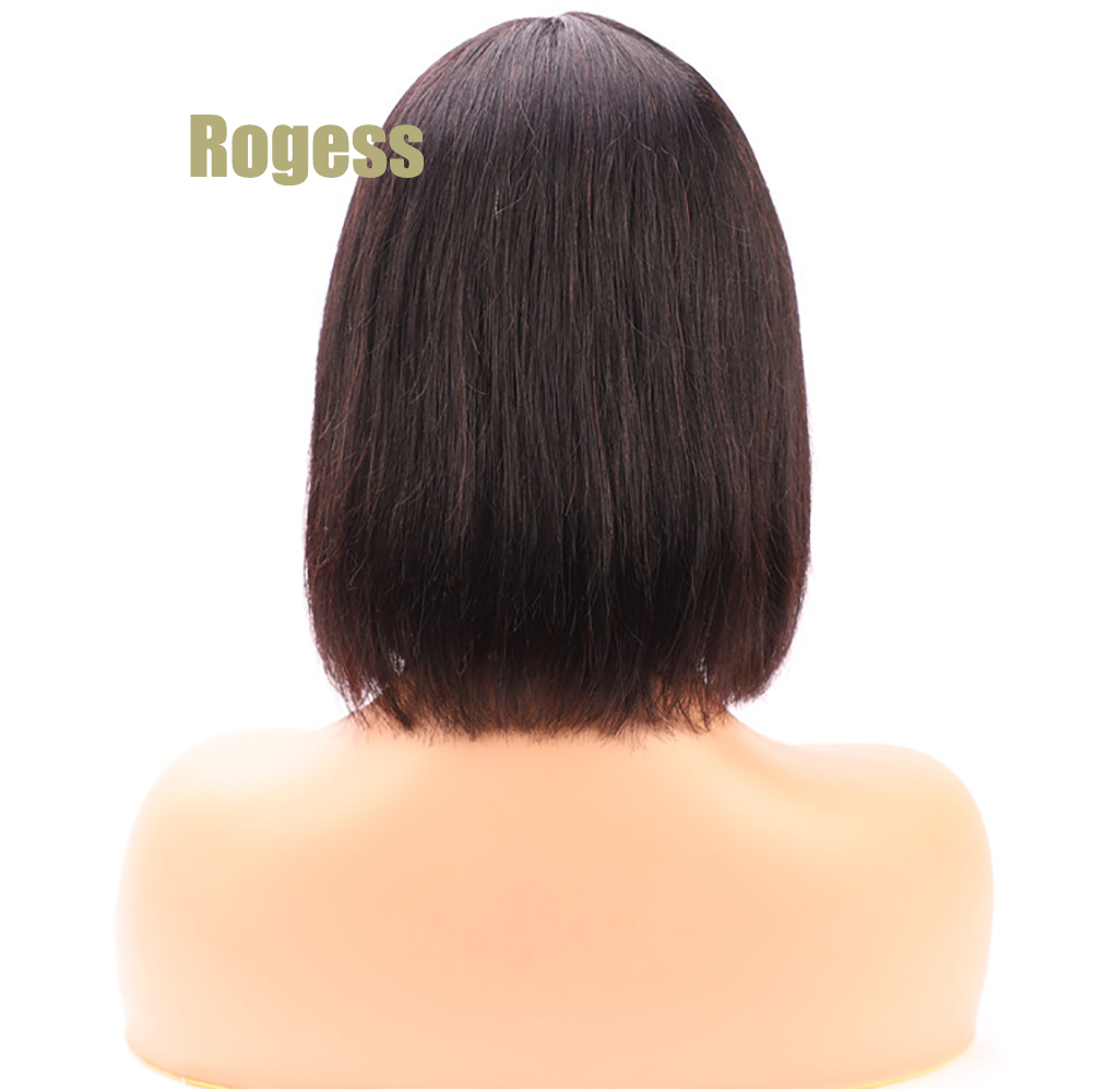 Fashion Mechanism Brazilian Human Hair Wig BOBO Micro Wave Beautiful and Generous Natural color Short Straight wigs
