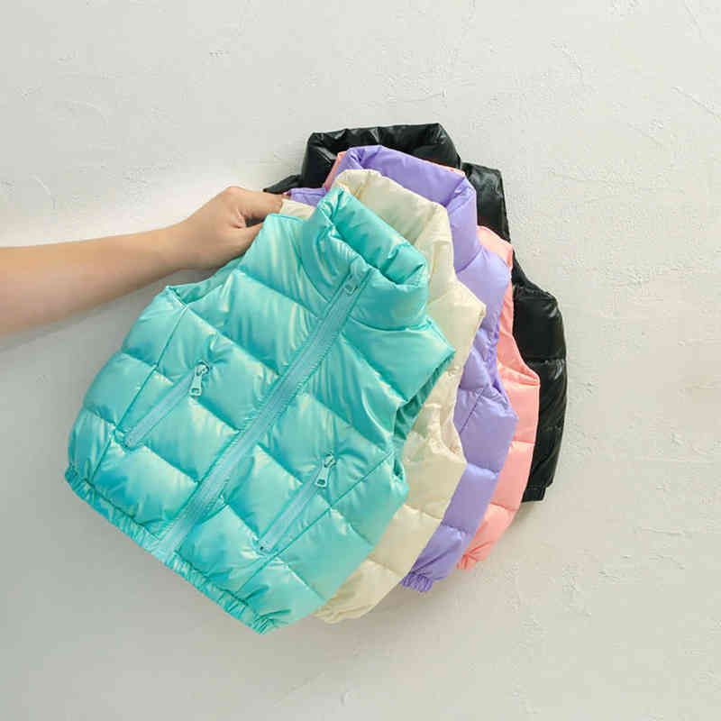 Autumn Children Warm Thicken Vest Baby Vest Kids Outerwear Jacket Baby Clothes Winter Boys Girl Shiny Down Jackets Vest J220718
Autumn Children Warm Thicken Vest Baby Vest Kids Outerwear Jacket Baby Clothes Winter Boys Girl Shiny Down Jackets Vest J220718