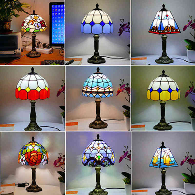 Tiffany table lamp European Mediterranean style restaurant bar coffee shop small table lamp stained glass bedside lamp H220423
Tiffany table lamp European Mediterranean style restaurant bar coffee shop small table lamp stained glass bedside lamp H220423