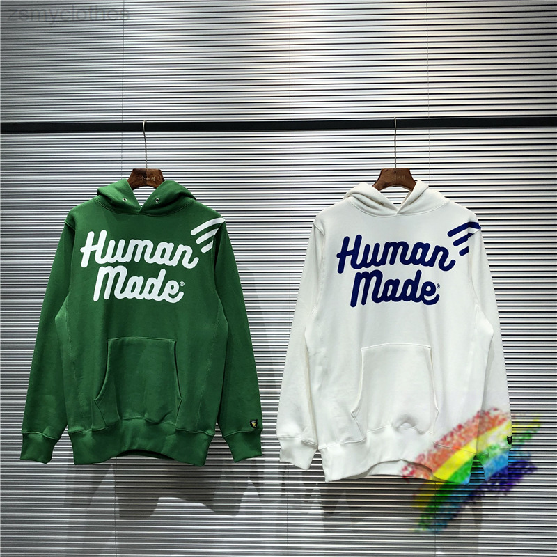 White Green HUMAN MADE Hoodie Men Women High Quality HUMAN MADE Oversized Streetwear Pullover 0811
White Green HUMAN MADE Hoodie Men Women High Quality HUMAN MADE Oversized Streetwear Pullover 0811