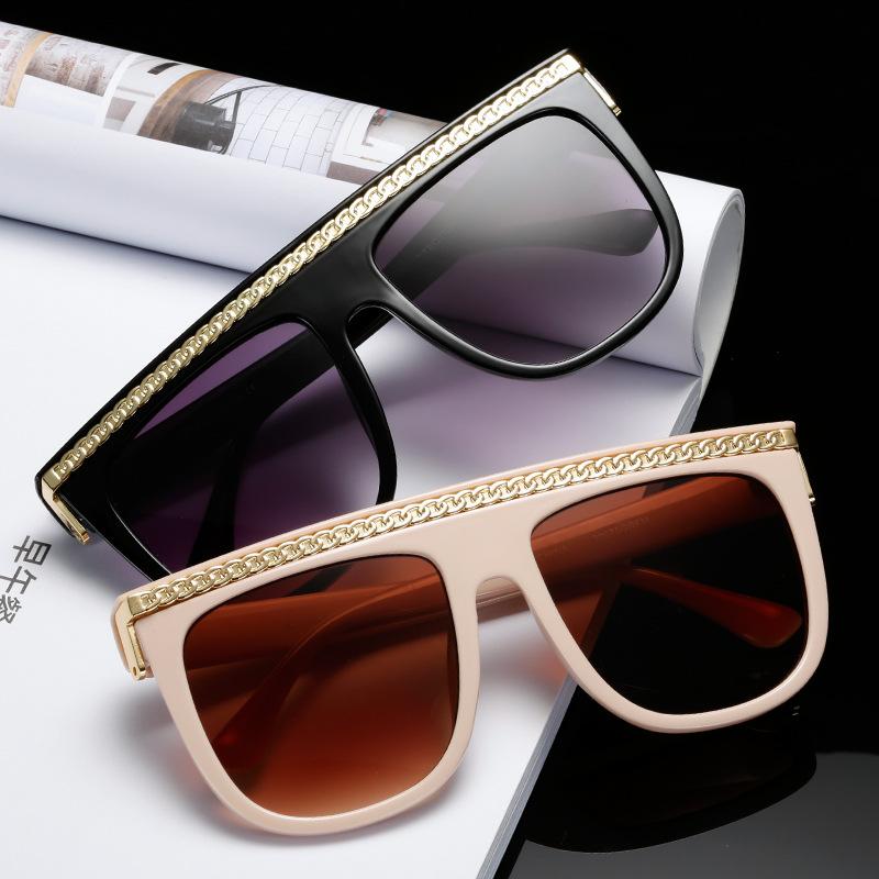 Sunglasses Fashion Oversized Gradient Women Vintage Alloy Chain Frame Rivet Square Female Elegant ShadesSunglasses
Sunglasses Fashion Oversized Gradient Women Vintage Alloy Chain Frame Rivet Square Female Elegant ShadesSunglasses
