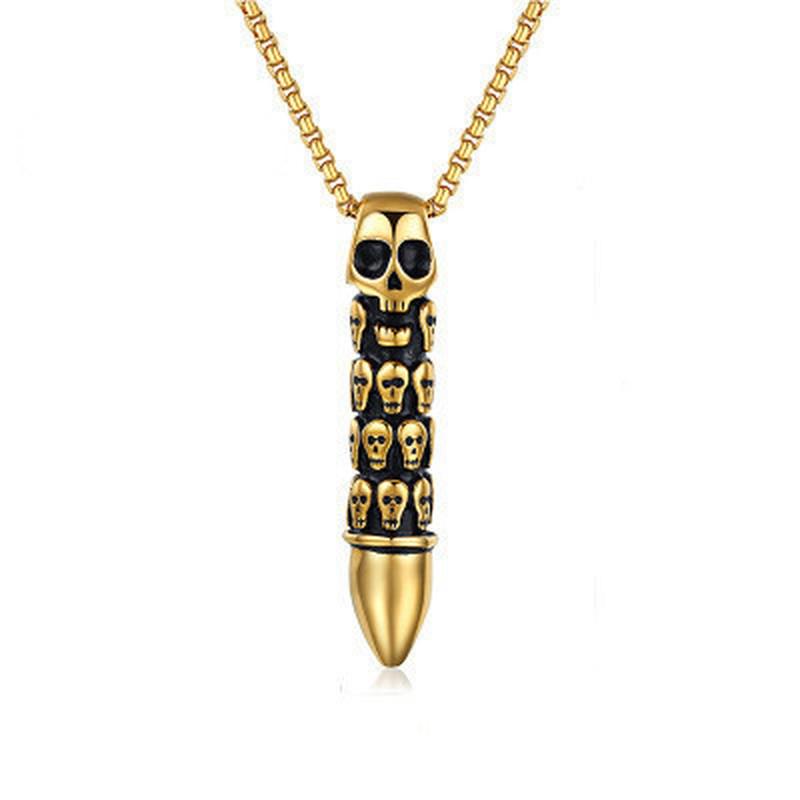 Pendant Necklaces Skull Stainless Steel Necklace Men's Classic Fashion Charm Collar Hip-hop Rapper Gothic Jewelry For BoyfriendPendant
Pendant Necklaces Skull Stainless Steel Necklace Men's Classic Fashion Charm Collar Hip-hop Rapper Gothic Jewelry For BoyfriendPendant