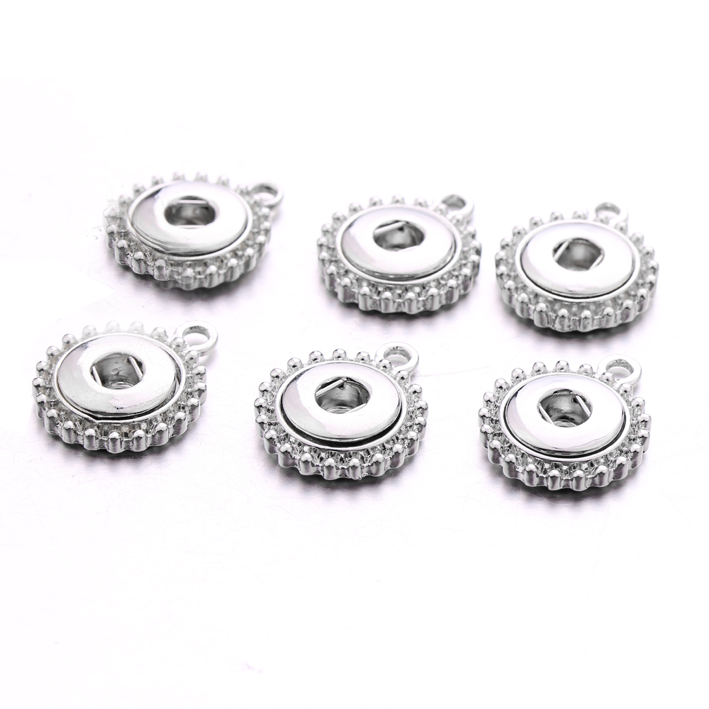 Fashion Silver plated 12mm Snap Button Necklace Necklace For Women Ginger Snaps Buttons Jewelry