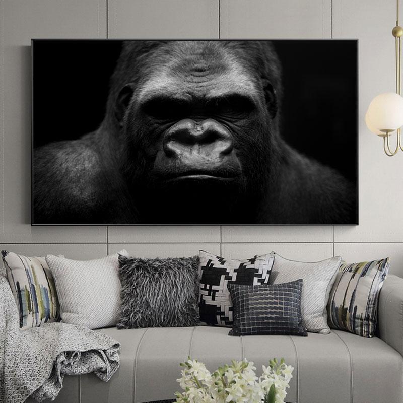 Paintings Modern Black Gorilla Orangutan Pictures Animal Wildlife Monkey Posters And Prints Wall Art For Living Room Boys Decor
Paintings Modern Black Gorilla Orangutan Pictures Animal Wildlife Monkey Posters And Prints Wall Art For Living Room Boys Decor