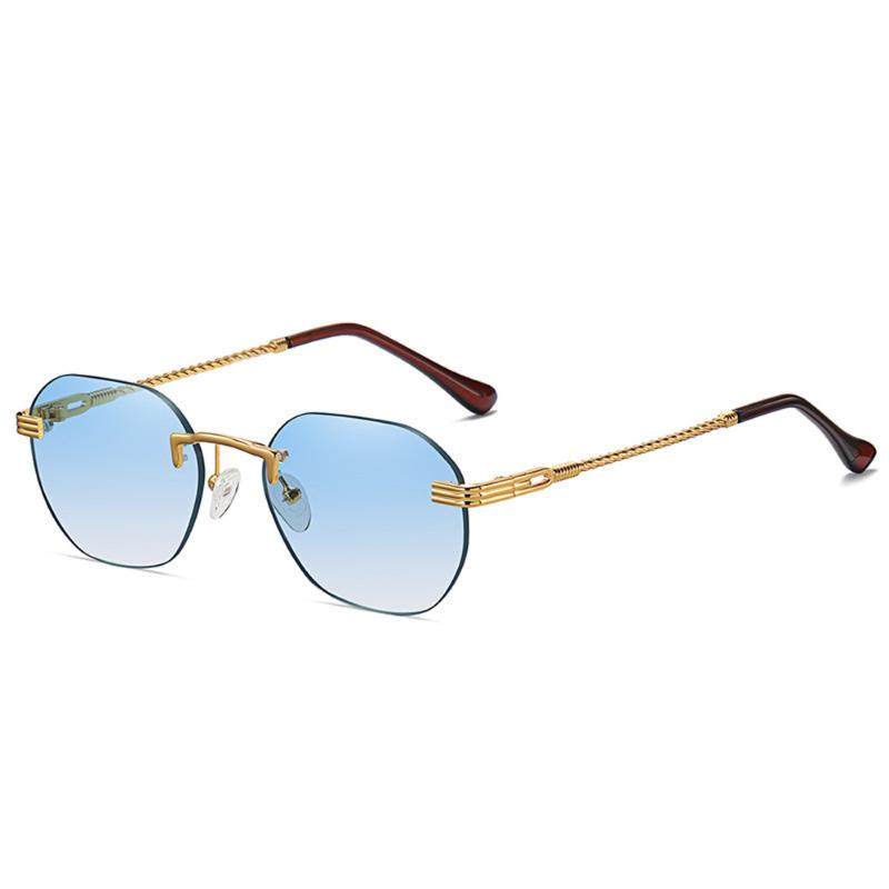 Sunglasses Brown Frameless Gold Metal Ladies Rimless Gradient Lens Blue Fashion Sun Glasses For Men UV400 Summer 2022
Sunglasses Brown Frameless Gold Metal Ladies Rimless Gradient Lens Blue Fashion Sun Glasses For Men UV400 Summer 2022