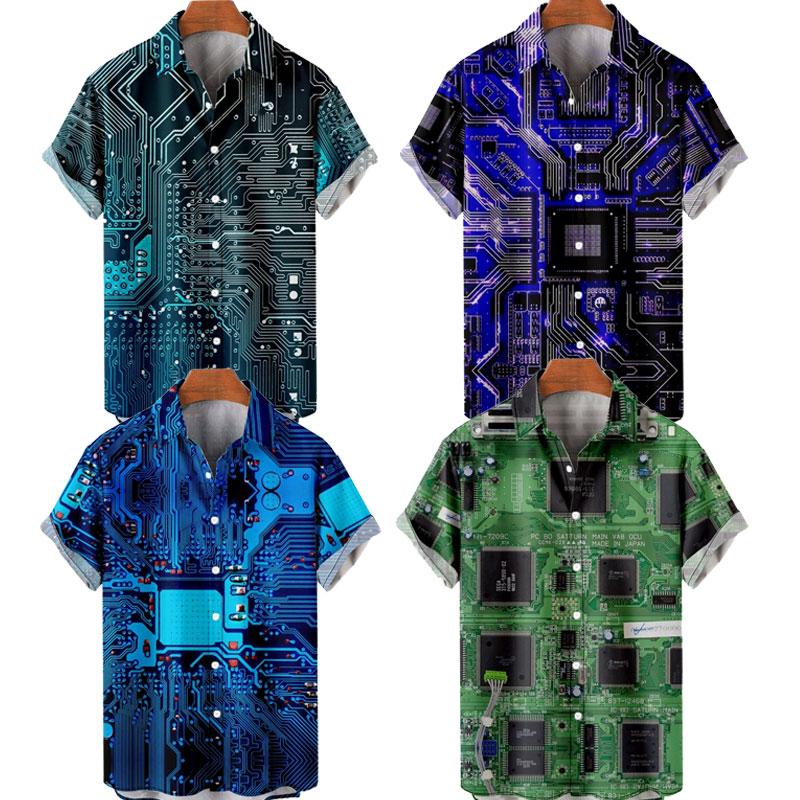 Men's Casual Shirts Men's Hawaiian T-Shirt Y2K Hombre Fashion Shirt Circuit Board 3D Print Cozy Short Sleeve Beach Oversized ClothesMen', Zy01221a08 eursize
Men's Casual Shirts Men's Hawaiian T-Shirt Y2K Hombre Fashion Shirt Circuit Board 3D Print Cozy Short Sleeve Beach Oversized ClothesMen', Zy01221a08 eursize