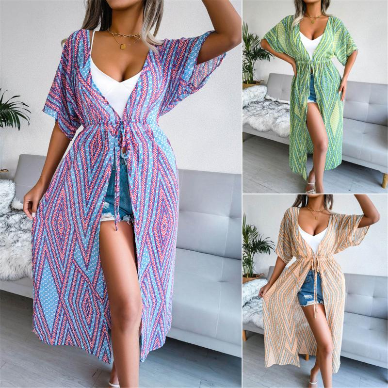 Women' Blouses & Shirts Women Print Lace Up Chiffon Cardigan Sunscreen Top Half Sleeve Beach Tee 2022 Summer Ladies Loose Casual Holiday Lo, Green
Women' Blouses & Shirts Women Print Lace Up Chiffon Cardigan Sunscreen Top Half Sleeve Beach Tee 2022 Summer Ladies Loose Casual Holiday Lo, Green
