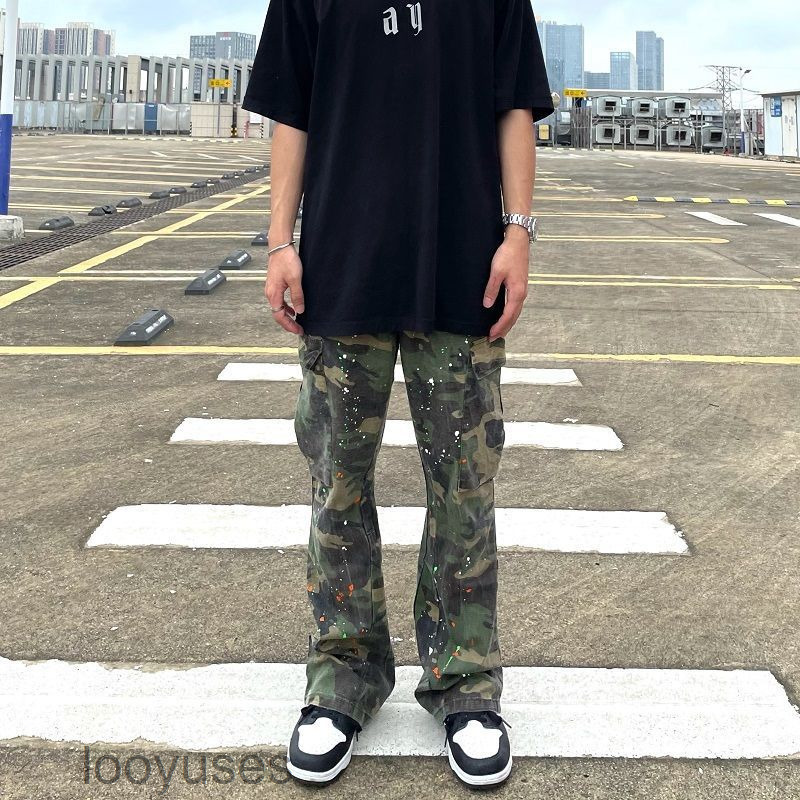 American Designer Gallerydepts Jeans Shorts High Street the Same Loose Speckled Overalls Are Used Washed Camouflage Flared Pants
American Designer Gallerydepts Jeans Shorts High Street the Same Loose Speckled Overalls Are Used Washed Camouflage Flared Pants