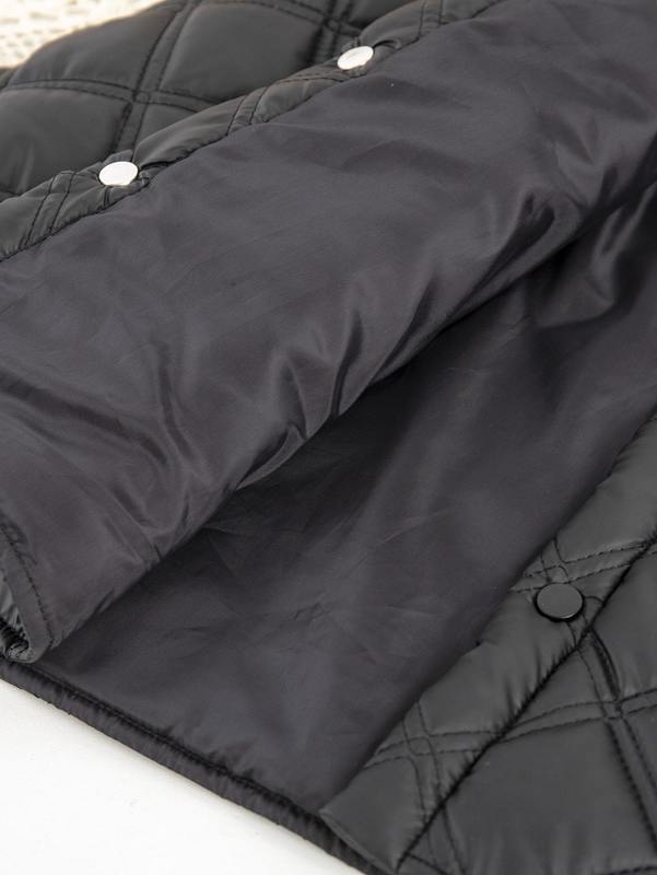 Toddler Boys 1pc Dual Pocket Drop Shoulder Quilted Coat SHE