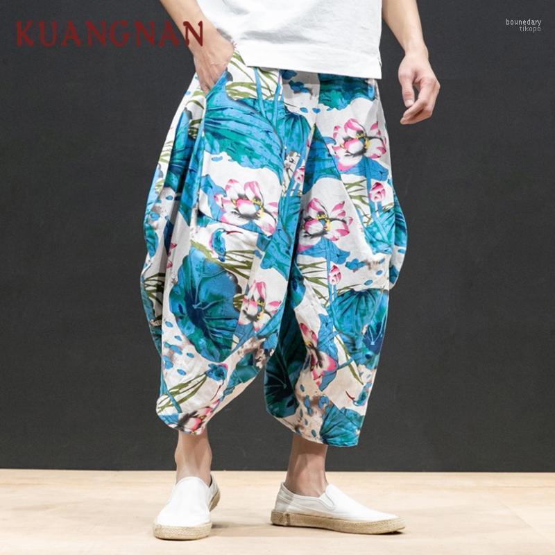 Men's Pants KUANGNAN Chinese Style Linen Men Jogger Japanese Streetwear Joggers Hip Hop Sweatpants Trousers 20221 Boun22, White 
Men's Pants KUANGNAN Chinese Style Linen Men Jogger Japanese Streetwear Joggers Hip Hop Sweatpants Trousers 20221 Boun22, White