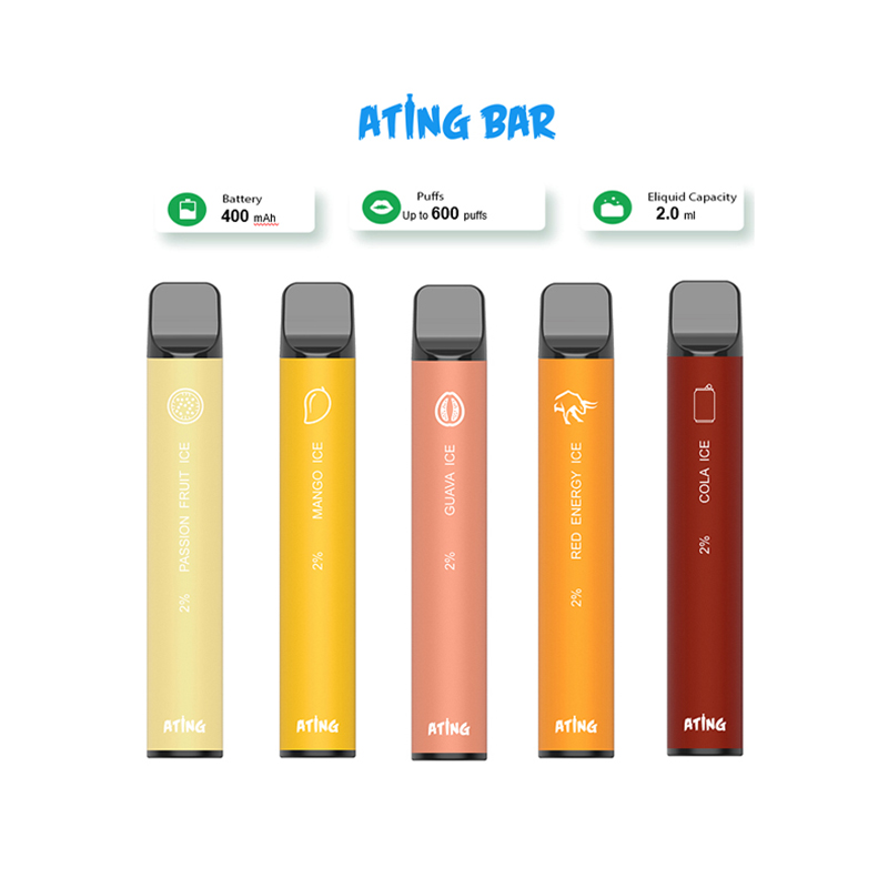 Authentic ATING BAR Mini Puff Plus 600Puffs Device 400mAh Battery vape cigarettes 2ml Bar prefilled xxl double stick bang air lux 80 Color
Authentic ATING BAR Mini Puff Plus 600Puffs Device 400mAh Battery vape cigarettes 2ml Bar prefilled xxl double stick bang air lux 80 Color