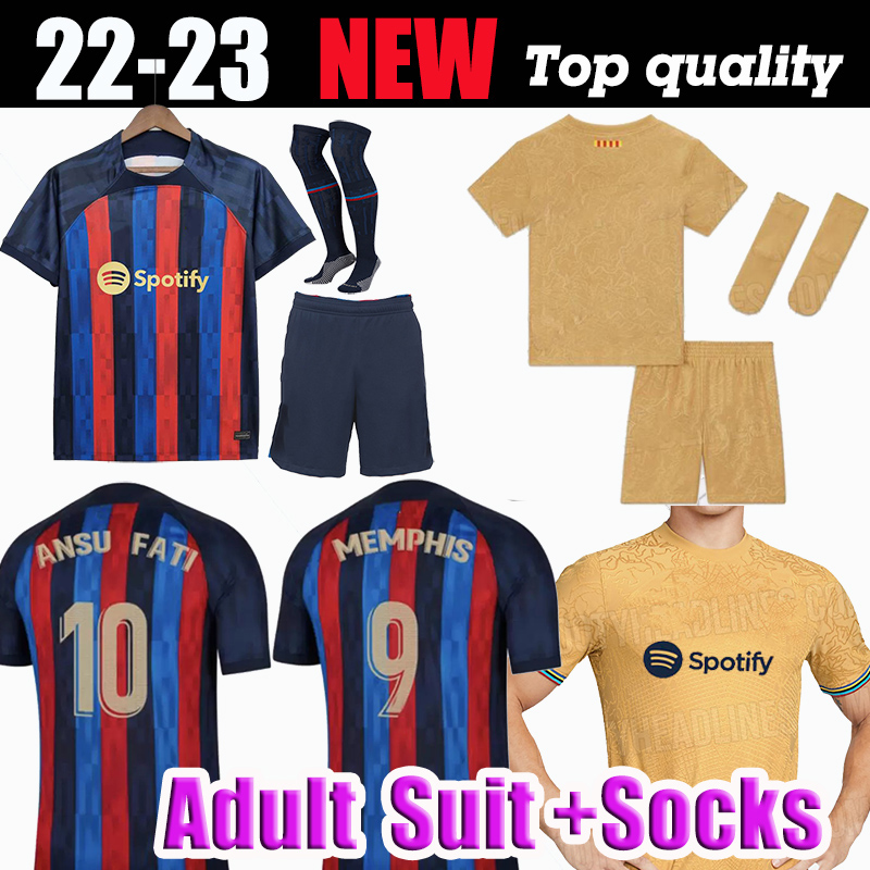 Adult Suit 22 23 ANSU FATI barcelona soccer jersey 2022 2023 home away black F. DE JONG DANI ALVES PEDRI Camisetas de men kids football kit shirts bar
Adult Suit 22 23 ANSU FATI barcelona soccer jersey 2022 2023 home away black F. DE JONG DANI ALVES PEDRI Camisetas de men kids football kit shirts bar