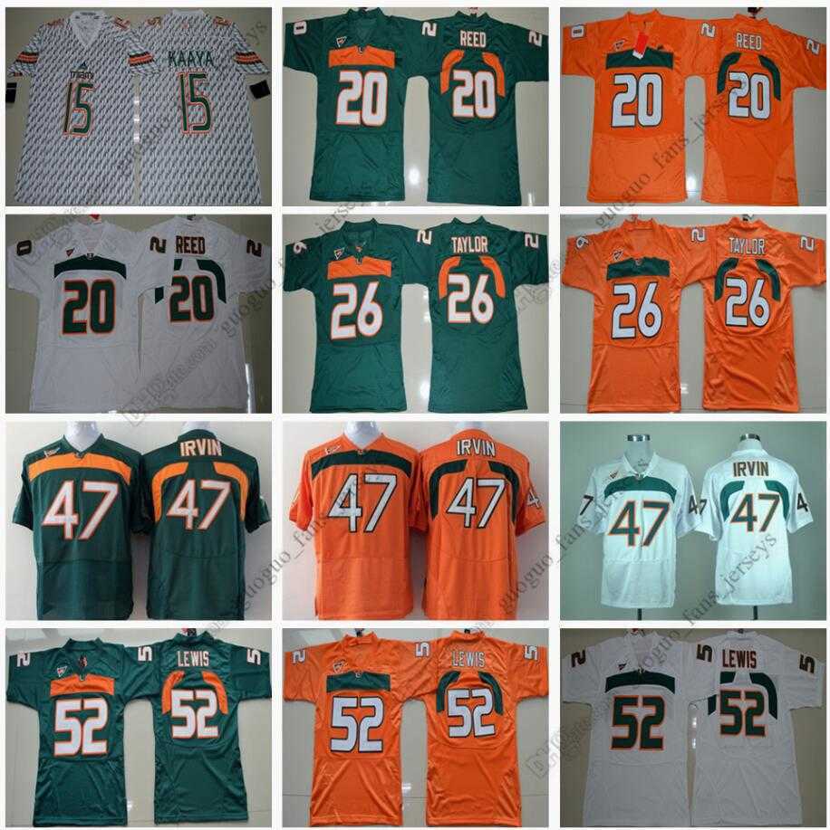 NCAA Miami Hurricanes Football Jersey 15 Brad Kaaya 20 Ed Reed 26 Sean Taylor 47 Michael Irvin 52 Ray Lewis Orange White High Quality Jersey Size S--XXL, As picture
NCAA Miami Hurricanes Football Jersey 15 Brad Kaaya 20 Ed Reed 26 Sean Taylor 47 Michael Irvin 52 Ray Lewis Orange White High Quality Jersey Size S--XXL, As picture