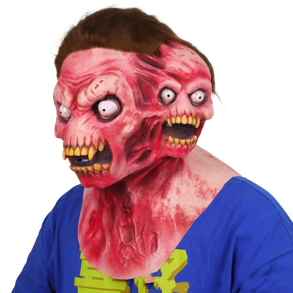 Party Masks Halloween Horror Alien Double Head Mask A quality Screamer Zombie Devil Headgear Ball
Party Masks Halloween Horror Alien Double Head Mask A quality Screamer Zombie Devil Headgear Ball