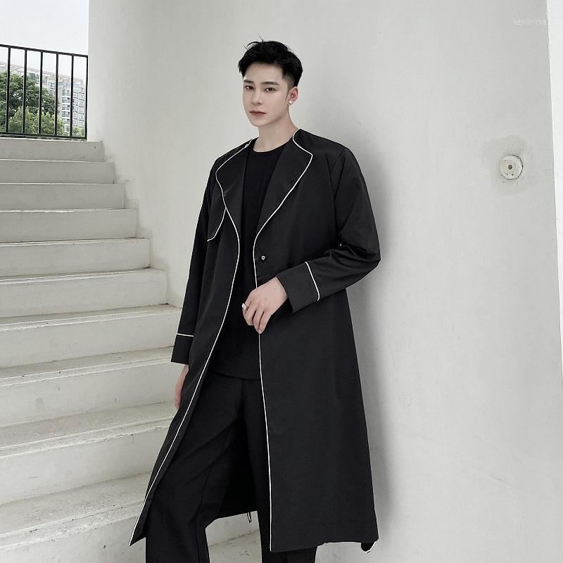 Men's Trench Coats Fashion Coat Men Streetwear Long Jacket Hip Hop Line Male Windbreaker Spring Autumn Hooded OvercoatMen's Kend22, Black
Men's Trench Coats Fashion Coat Men Streetwear Long Jacket Hip Hop Line Male Windbreaker Spring Autumn Hooded OvercoatMen's Kend22, Black