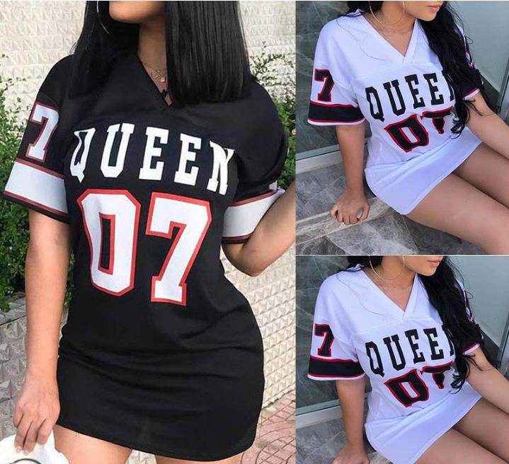 Summer Dress Women New Casual Loose Cotton Linen Sexy Short Sleeve V-neck QUEEN 07 Letters Bodycon Dress Vestidos, Black
Summer Dress Women New Casual Loose Cotton Linen Sexy Short Sleeve V-neck QUEEN 07 Letters Bodycon Dress Vestidos, Black
