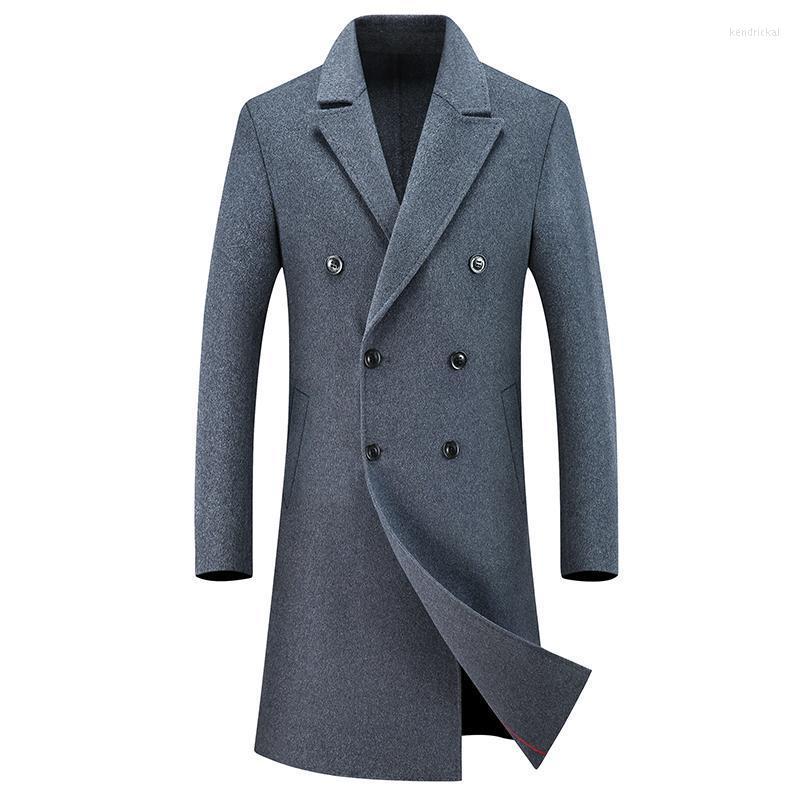 Men's Wool & Blends Double-breasted Woolen Coat Autumn And Winter Man Mid-length Men Classic Solid Color Business Trench Kend22, Black
Men's Wool & Blends Double-breasted Woolen Coat Autumn And Winter Man Mid-length Men Classic Solid Color Business Trench Kend22, Black