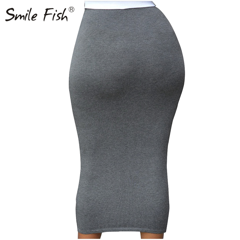 Skinny Brown Black Street Elastic Skirts Party Nitgt Club High Waist Midi Sexy Bodycon Slim Long Skirt Pencil Women G2310 220317