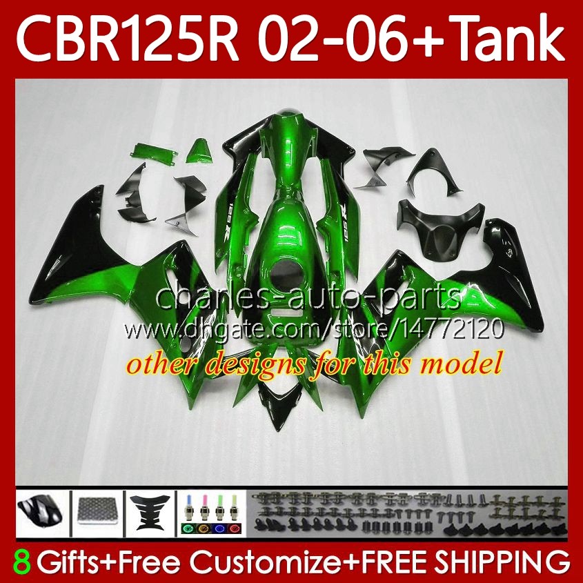 OEM Fairings For HONDA CBR-125 CBR 125 R CC 02-06 Bodywork 124No.138 CBR 125R 125CC CBR125R 2002 2003 2004 05 06 CBR125RR CBR-125R 02 03 04 2005 2006 