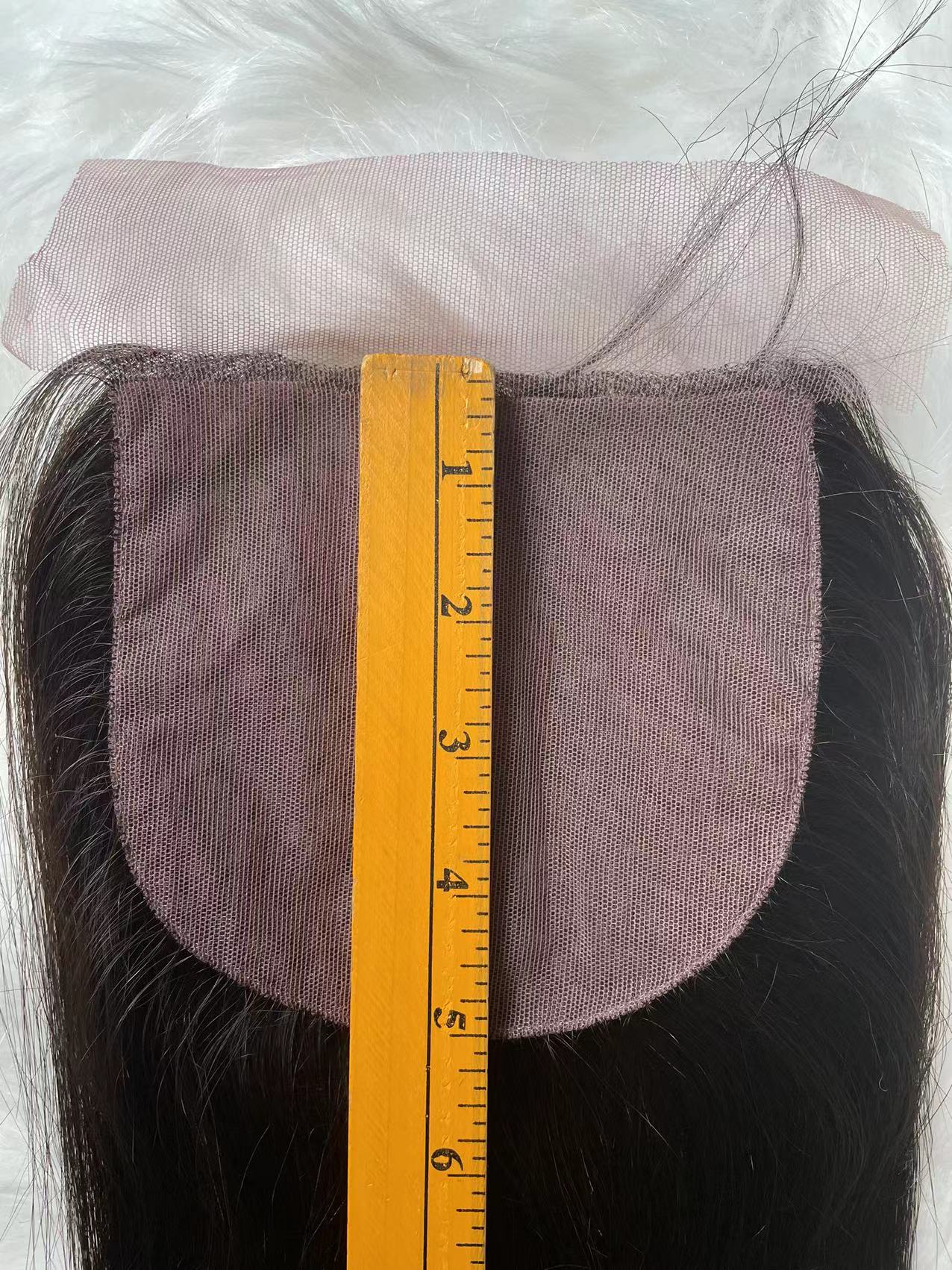 Natural Color Human Hair Closure Silk top 5x5 Lace Closure virgin Brazilian Straight Pre Plucked