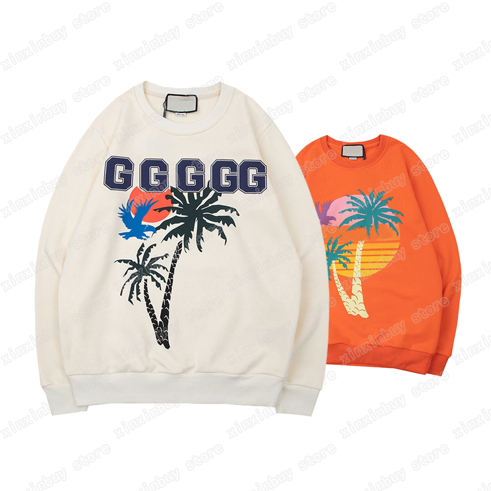 22ss Men Women designer Sweatshirts Hoodies coconut tree print cotton casual high quality fashion men white orange S-XL
22ss Men Women designer Sweatshirts Hoodies coconut tree print cotton casual high quality fashion men white orange S-XL