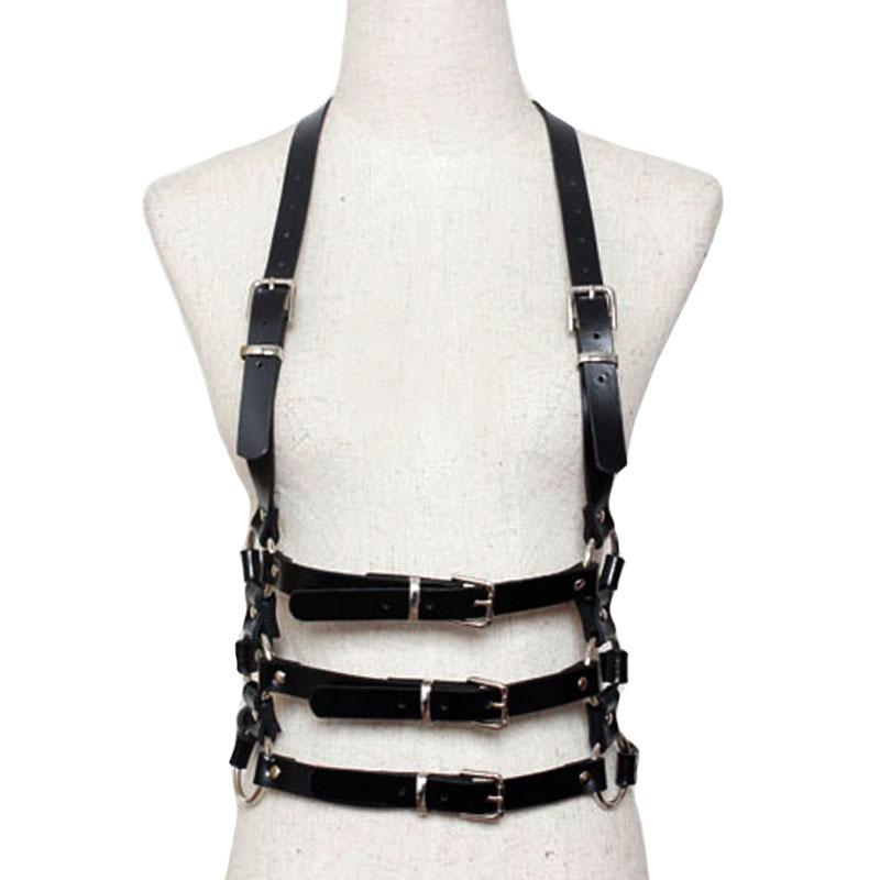 Belts Fashion Punk Cool Men Women Leather Belt Harajuku Artificial Body Harness Adjustable Three Lines Waist Straps, Black
Belts Fashion Punk Cool Men Women Leather Belt Harajuku Artificial Body Harness Adjustable Three Lines Waist Straps, Black