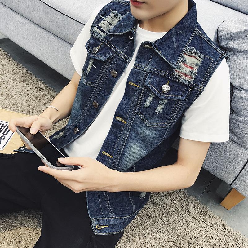 Men' Jackets Fashion 2022 Spring Autumn Casual Men' Denim Waistcoat Paragraph Vest Cowboy Clothing Ripped Hole Teenager Sleeveless Jac, Blue
Men' Jackets Fashion 2022 Spring Autumn Casual Men' Denim Waistcoat Paragraph Vest Cowboy Clothing Ripped Hole Teenager Sleeveless Jac, Blue