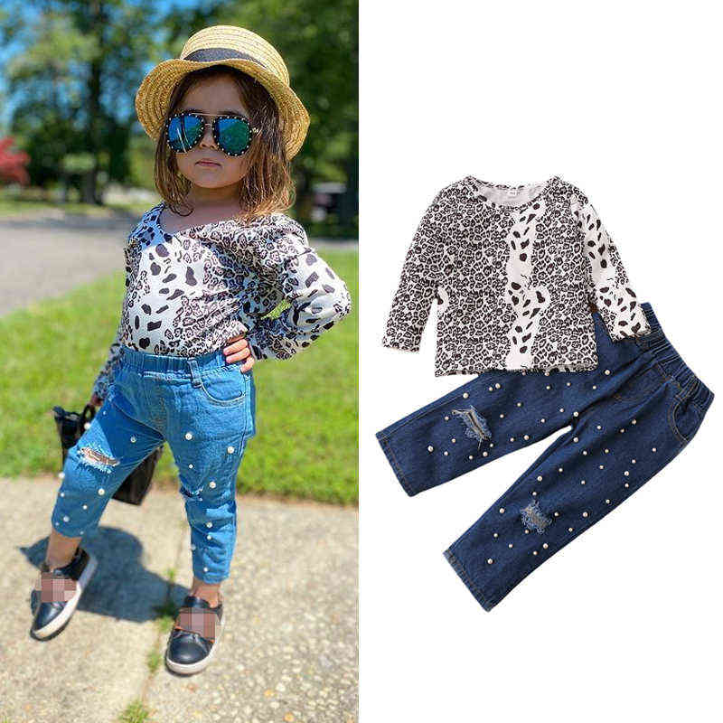 Citgeett Autumn Kids Baby Girls Clothing Sets 1-6Y Leopard Printed Long Sleeves Sweater Tops Pearl Hole Denim Pants Spring Suit J220712, Red
Citgeett Autumn Kids Baby Girls Clothing Sets 1-6Y Leopard Printed Long Sleeves Sweater Tops Pearl Hole Denim Pants Spring Suit J220712, Red