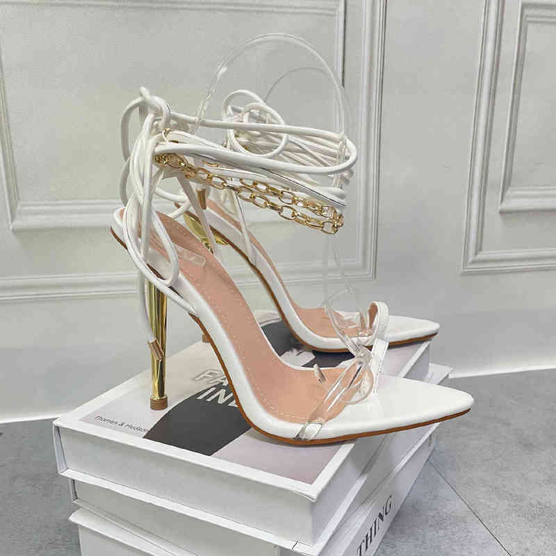 Women Sandals Dress Shoes Pumps Fashion Pointed Chain High Heels Sexy Cross Strap 220606 220512, Black
Women Sandals Dress Shoes Pumps Fashion Pointed Chain High Heels Sexy Cross Strap 220606 220512, Black