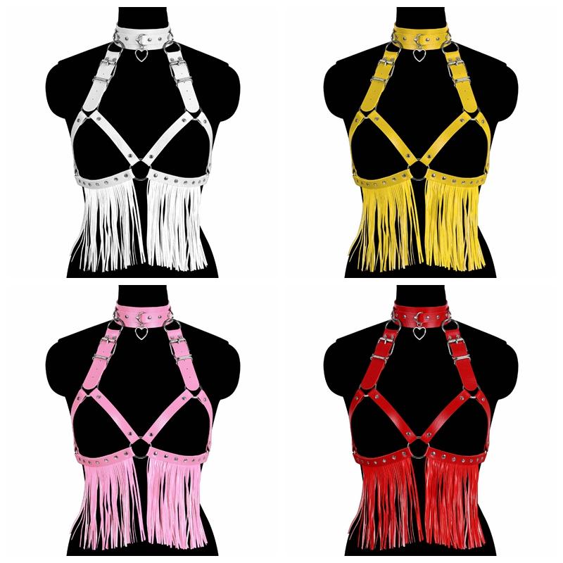 Bustiers & Corsets Bondage Body Harness Learther Tassel Crop Tops Cage Bra Pastel Goth Sexy Lingerie Fetish Belt RaveBustiers, Red
Bustiers & Corsets Bondage Body Harness Learther Tassel Crop Tops Cage Bra Pastel Goth Sexy Lingerie Fetish Belt RaveBustiers, Red