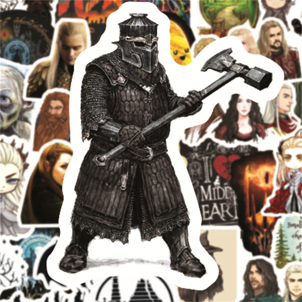 50PCS The Hobbit Movie Character Graffiti Stickers DIY Notebook Fridge Guitar Phone Cup Bike Waterproof Sticker Decal Toys