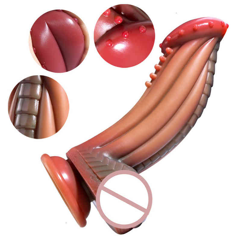 Toys Massager Sexy Vibrator Liquid Shaped Silica Gel Imitation True and False Penis Female Masturbation Device Fun Gun Machine Adult Sex Products