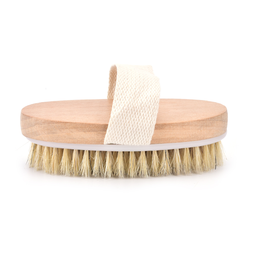 Stock Bathing Brush Soft natural bristle the SPA the Dry Skin Without Handle Wooden Bath Shower Brush SPA Exfoliating Body Brush