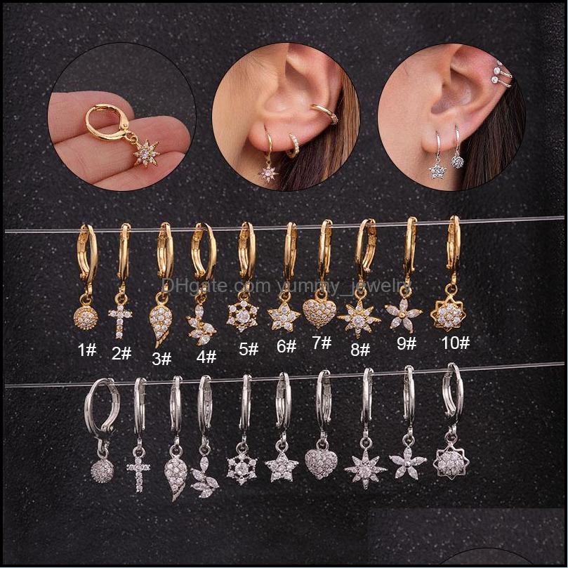 Dangle Chandelier Earrings Jewelry 1Piece Heart Crown Moon Star Piercing For Women Circle Starfish Cubic Zircon Stud Drop Delivery 2021 Sr
Dangle Chandelier Earrings Jewelry 1Piece Heart Crown Moon Star Piercing For Women Circle Starfish Cubic Zircon Stud Drop Delivery 2021 Sr