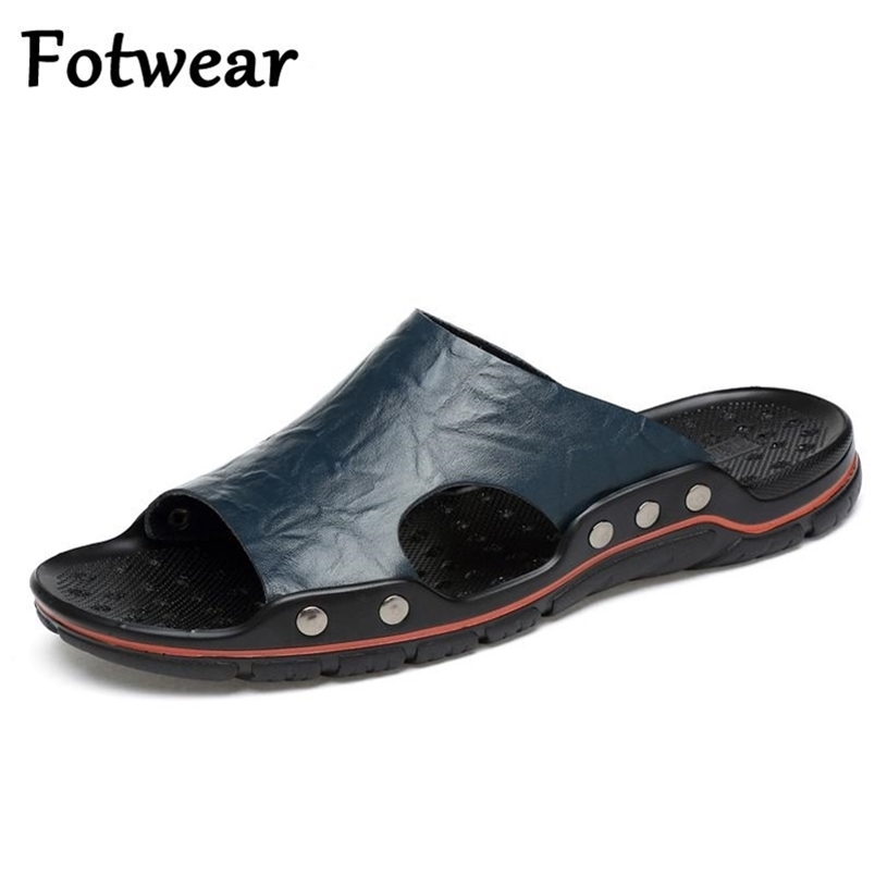 Genuine Leather Slippers Men Big Size 48 47 Slip On Casual Shoes Summer Breathable Outdoor Mens Slides Comfortable Beach Sandals 220429, 1-black
Genuine Leather Slippers Men Big Size 48 47 Slip On Casual Shoes Summer Breathable Outdoor Mens Slides Comfortable Beach Sandals 220429, 1-black