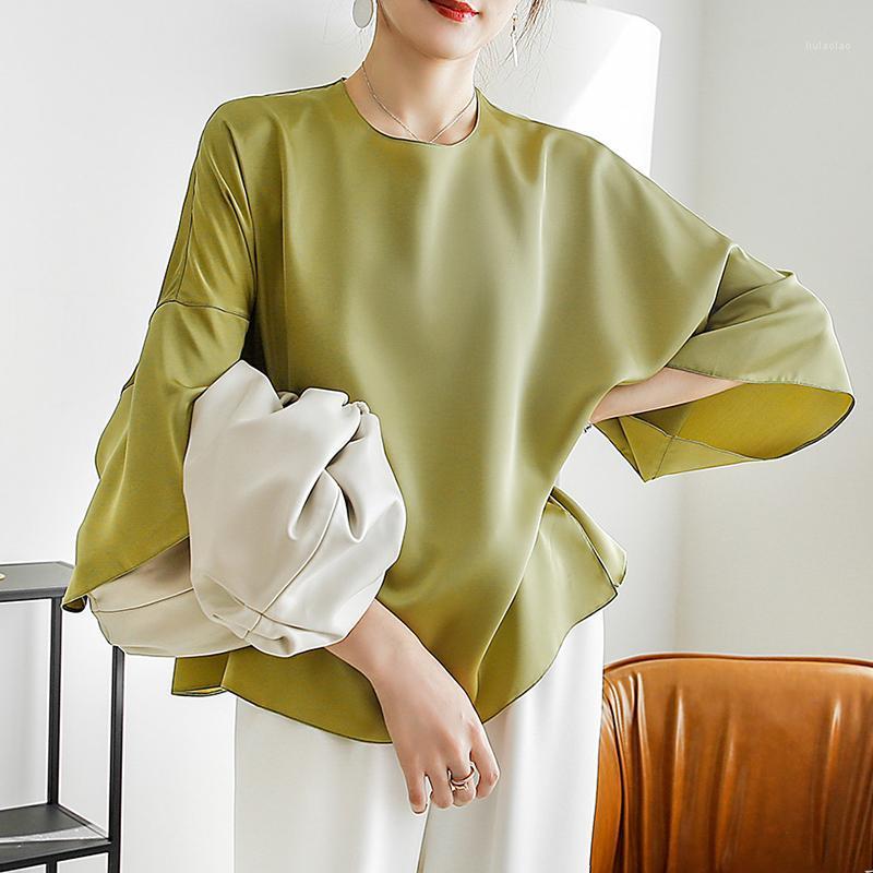 Arrival Casual Summer Korean Style Satin Blouse Women Vintage Fashion Loose Basic Temperament OL Lady Elegant Shirt Women' Blouses & Shirts, Army green
Arrival Casual Summer Korean Style Satin Blouse Women Vintage Fashion Loose Basic Temperament OL Lady Elegant Shirt Women' Blouses & Shirts, Army green