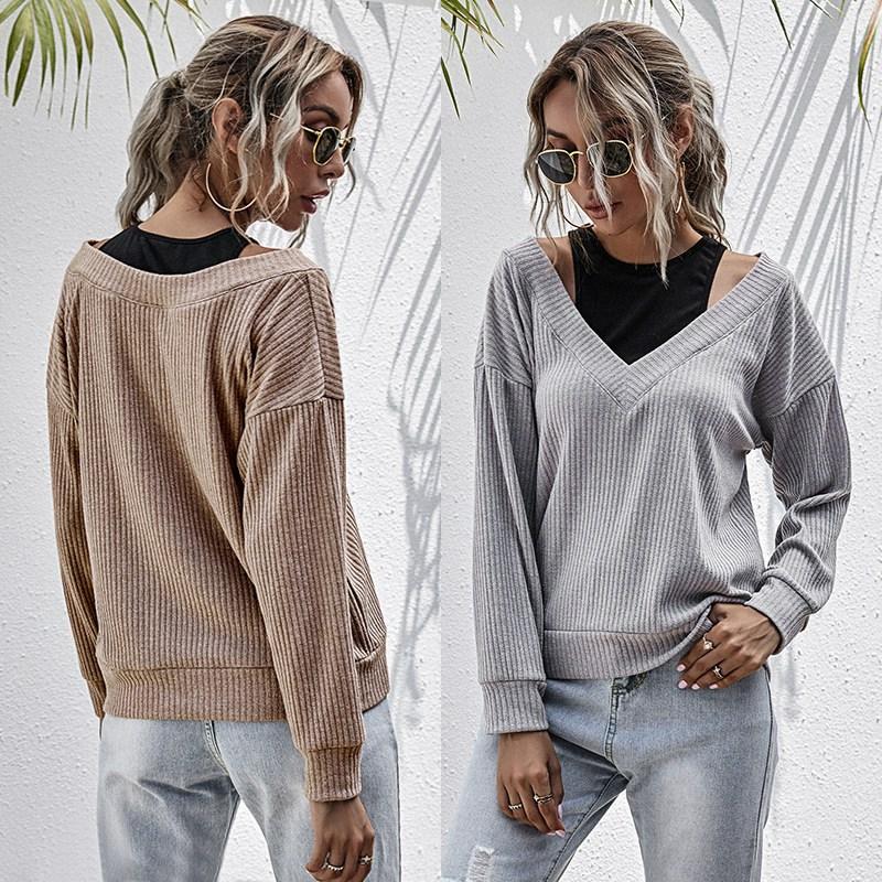 Women' Sweaters Fake 2-Piece Sexy Off-The-Shoulder Sweater Female Long-Sleeve Casual Loose Knitted PulloverWomen, Gray
Women' Sweaters Fake 2-Piece Sexy Off-The-Shoulder Sweater Female Long-Sleeve Casual Loose Knitted PulloverWomen, Gray