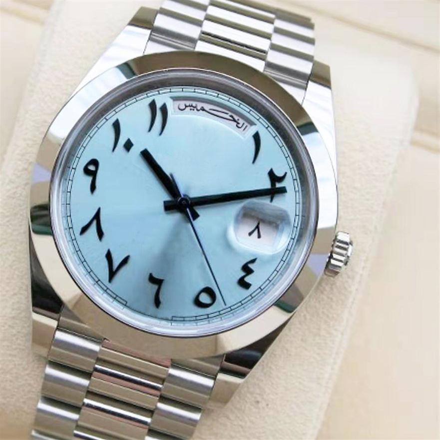 Top Relogio luxurys watch Mens 41mm Sapphire Men Day Date Ancient Arabic Automatic Movement Mechanical Watches Sweeping montre de 295I, Box
Top Relogio luxurys watch Mens 41mm Sapphire Men Day Date Ancient Arabic Automatic Movement Mechanical Watches Sweeping montre de 295I, Box