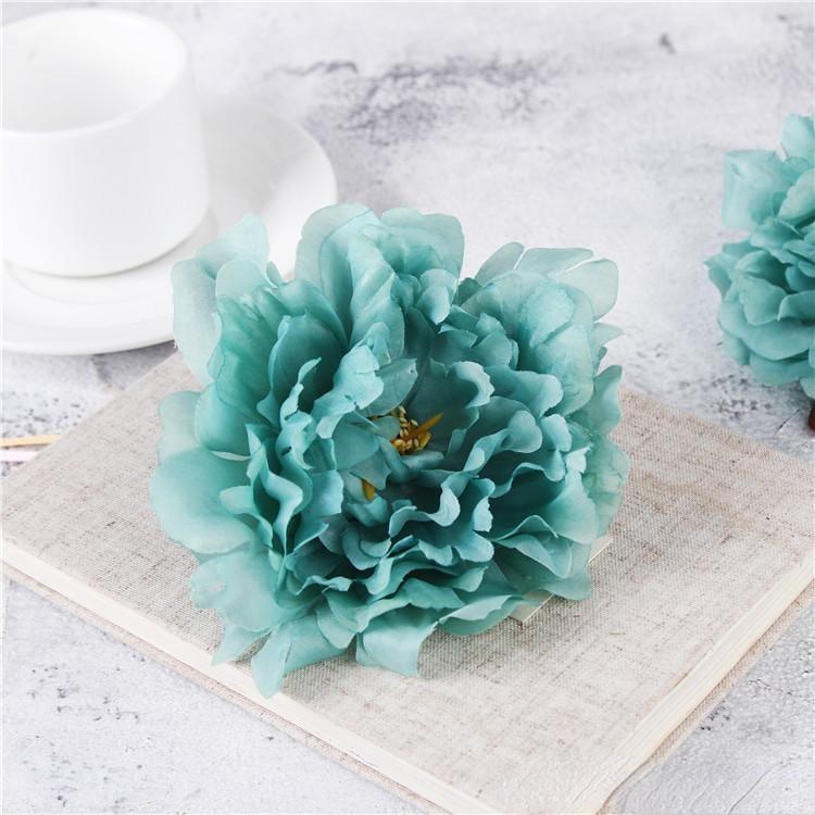 50PCS High Quality Silk Peony Decoration Flower Heads for Wedding Party In Stock FY3591 sxjun12