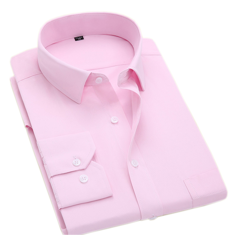MACROSEA Classic Style Men's Solid Shirts Long Sleeve Casual Comfortable Breathable Office-wear Clothing 220322