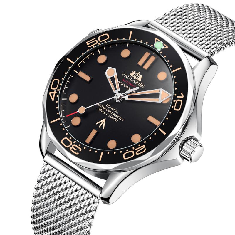 Wristwatches Fashion Sport Watches Mens Top Automatic Mechanical Watch For Men 100M Waterproof 316L Mesh Steel Male, 634640806379-2
Wristwatches Fashion Sport Watches Mens Top Automatic Mechanical Watch For Men 100M Waterproof 316L Mesh Steel Male, 634640806379-2