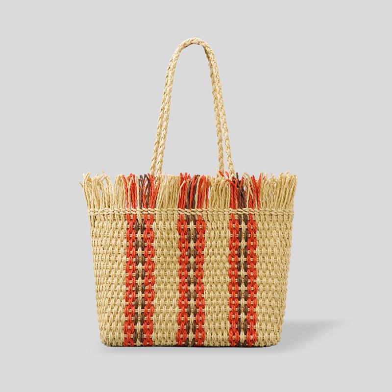 Evening Bags Casual Striped Tassel Large Capacity Straw Tote Bag Rope Woven Women Shoulder Handmade Summer Beach Handbags Big Bali Purse, Black
Evening Bags Casual Striped Tassel Large Capacity Straw Tote Bag Rope Woven Women Shoulder Handmade Summer Beach Handbags Big Bali Purse, Black
