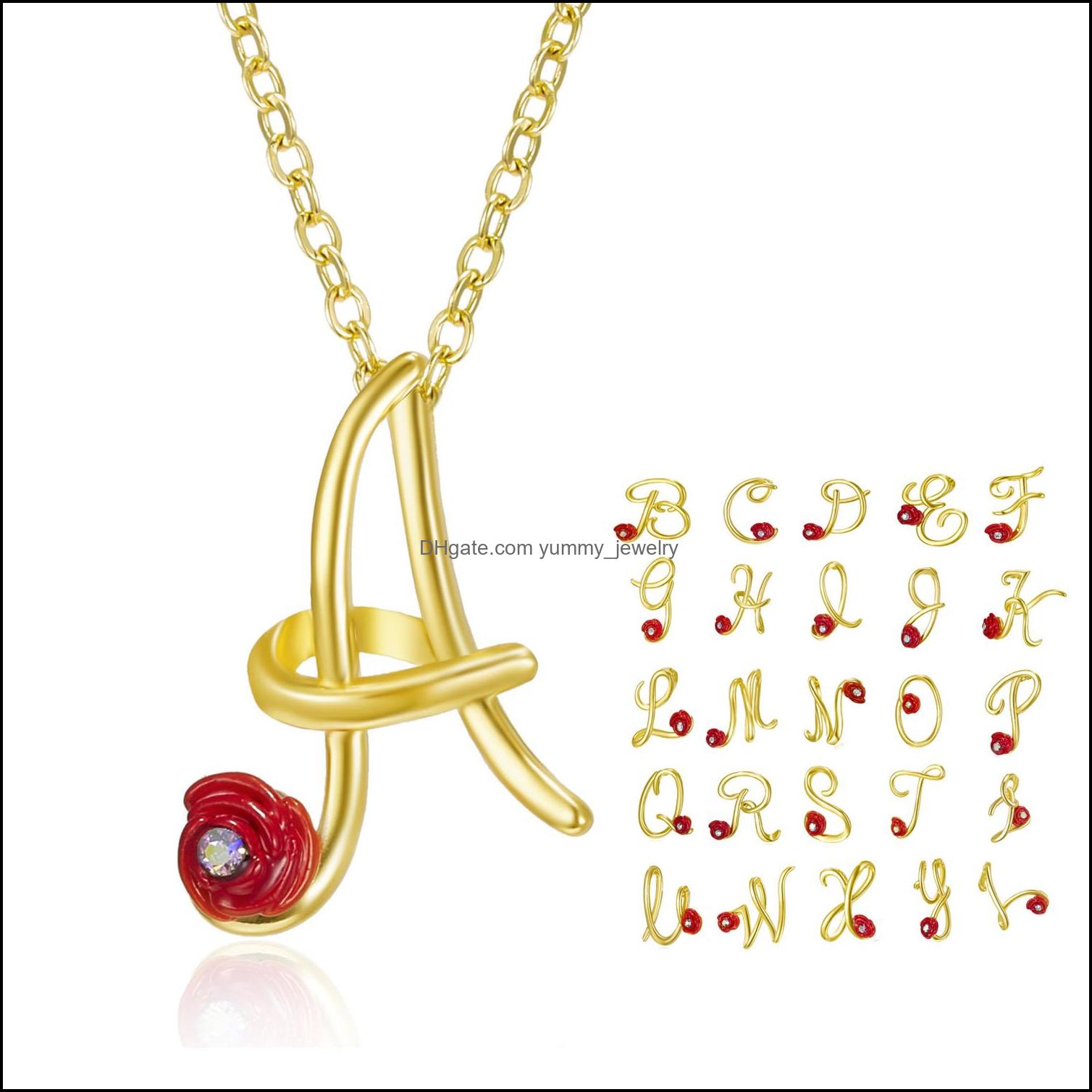 Pendant Necklaces Pendants Jewelry 2021 New Fashion Red Rose Initial Necklace Statement Letter Chain Girls Alphabet Lovers For Women Drop
Pendant Necklaces Pendants Jewelry 2021 New Fashion Red Rose Initial Necklace Statement Letter Chain Girls Alphabet Lovers For Women Drop