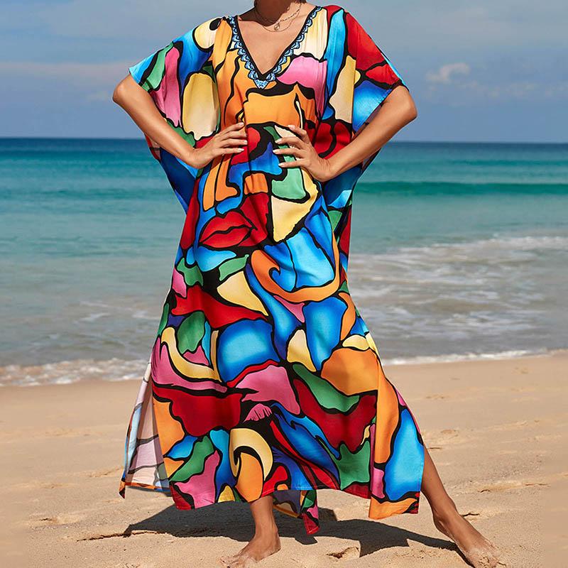 Women's Swimwear Cover Ups Dress Women Kaftan Bikini Loose Ethnic Print Short Sleeve Beach Casual Blouse Bathing Suit BeachwearWomen's
Women's Swimwear Cover Ups Dress Women Kaftan Bikini Loose Ethnic Print Short Sleeve Beach Casual Blouse Bathing Suit BeachwearWomen's